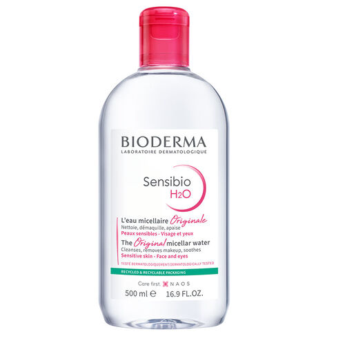 Bioderma - Bioderma Sensibio H2O Yüz ve Makyaj Temizleme Suyu 500 ml