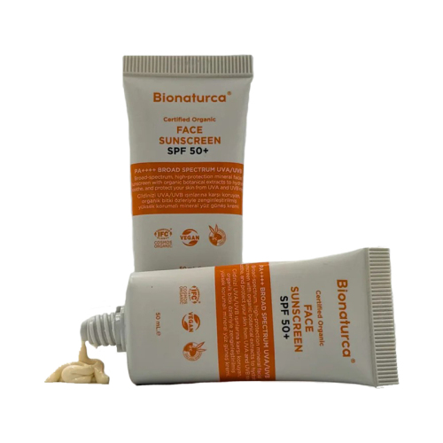 Bionaturca Organik Sertifikalı Güneşten Koruyucu Yüz Kremi SPF 50 50 ml - Bionaturca