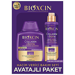 Bioxcin Volumizing Care Set - Şampuan ve Saç Kremi Avantajlı Paket - 1