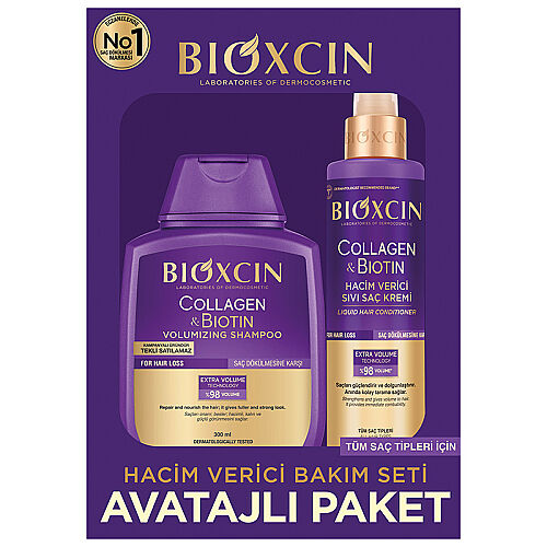 Bioxcin Volumizing Care Set - Şampuan ve Saç Kremi Avantajlı Paket - Bioxcin
