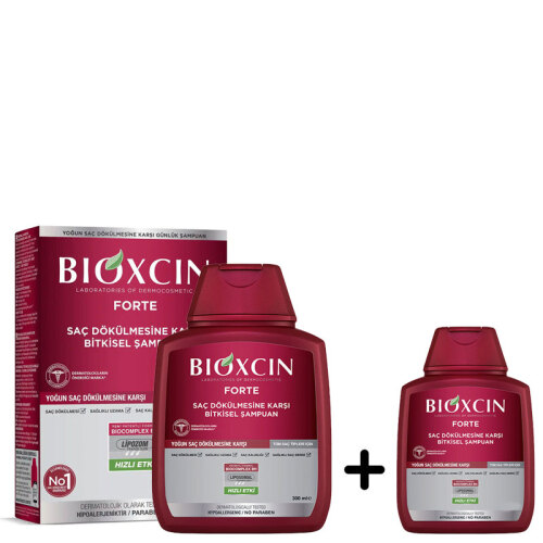 Bioxcin Forte Bitkisel Şampuan 300 ml Forte Şampuan 100 ml HEDİYE - Diğer