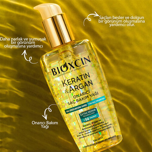 Bioxcin Keratin ve Argan Bariyer Onarıcı Saç Bakım Yağı 150 ml - 4
