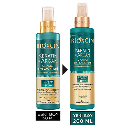 Bioxcin Keratin ve Argan Sıvı Saç Kremi 200 ml - 4
