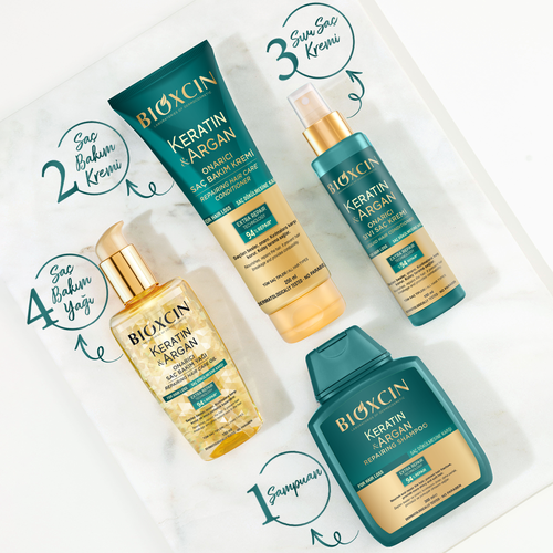 Bioxcin Keratin ve Argan Şampuanı 2x300 ml - 5