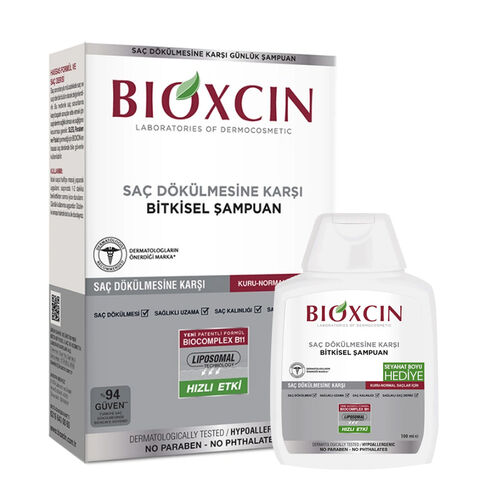 Bioxcin Klasik Saç Dökülmesine Karşı Şampuan ( Kuru Normal Saçlar ) 300ml + 100 ml Hediyeli - Bioxcin