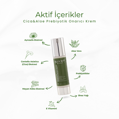 Bloom By Nature Cica ve Aloe Prebiyotik Krem 50 ml - 3