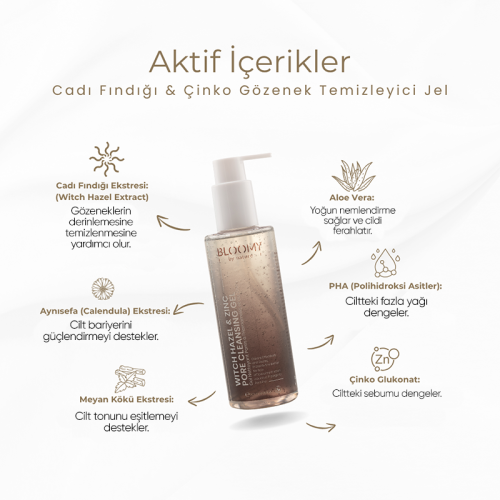 Bloomy By Nature Cadı Fındığı ve Çinko Aydınlatıcı ve Arındırıcı Tonik 200 ml (Promosyon Ürünü) - Diğer (1)