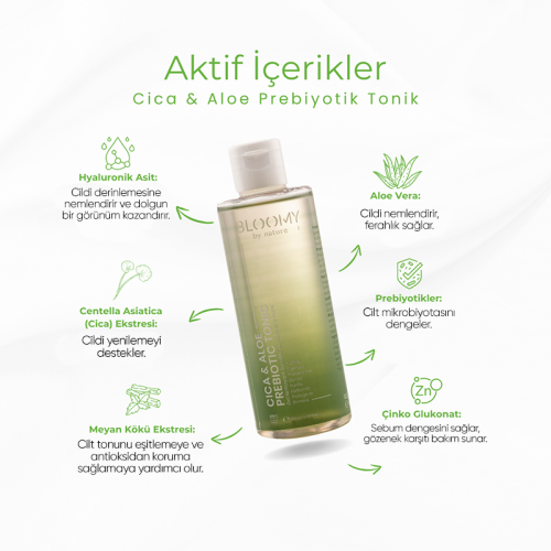 Bloomy By Nature Cica ve Aloe Prebiyotik Tonik 200 ml (Promosyon Ürünü) - Diğer (1)