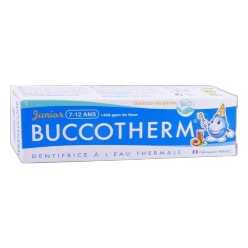 Buccotherm Junior Şeftali Buzlu Çay Aromalı 7-12 Yaş+ Diş Macunu 50 ml - Buccotherm