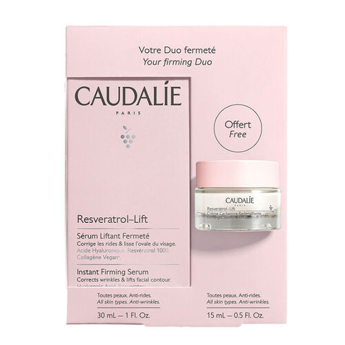 Caudalie Resveratrol Lift Sıkılaştırıcı Serum 30 ml + Resveratrol Lift Sıkılaştırıcı Kaşmir Krem 15 ml - Caudalie