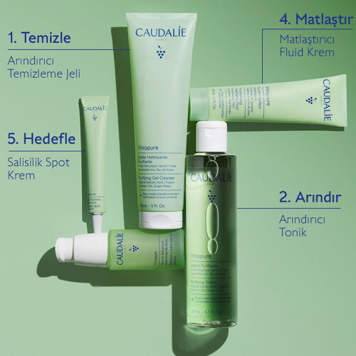 Caudalie Vinopure Arındırıcı Temizleme Jeli 75 ml - 5