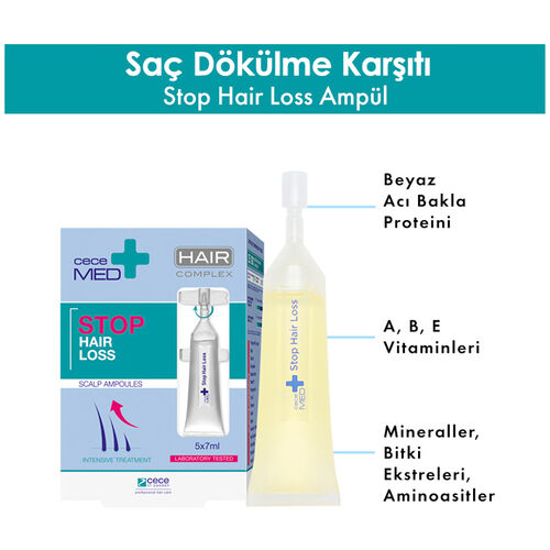CeceMED Saç Dökülmesine Karşı Ampül 5x7 ml - 2