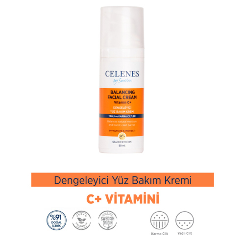 Celenes By Sweden Sea Buckthorn Dengeleyici Yüz Bakım Kremi 50 ml - Celenes By Sweden (1)