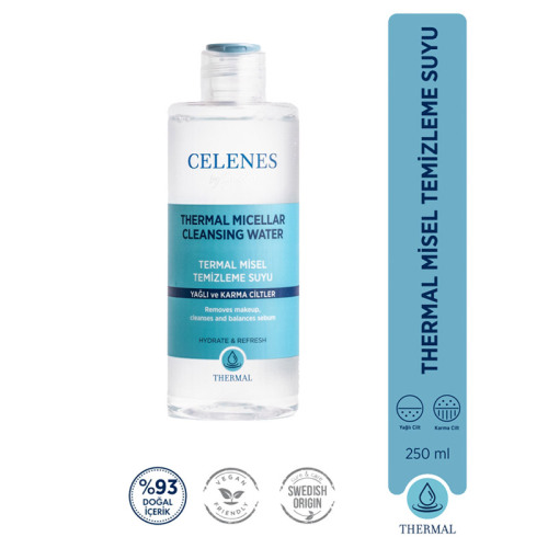 Celenes By Sweden Thermal Misel Temizleme Suyu 250 ml - Yağlı ve Karma Cilt - Celenes By Sweden (1)