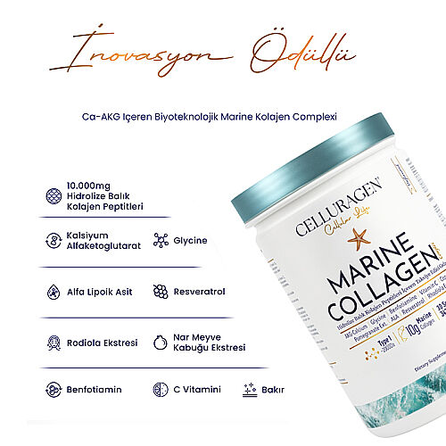 Celluragen Marine Collagen Type-1 Takviye Edici Gıda 343 g - 4