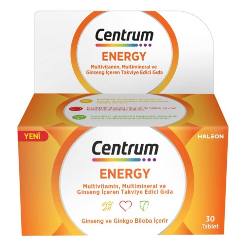 Centrum Energy Takviye Edici Gıda 30 Tablet - Centrum