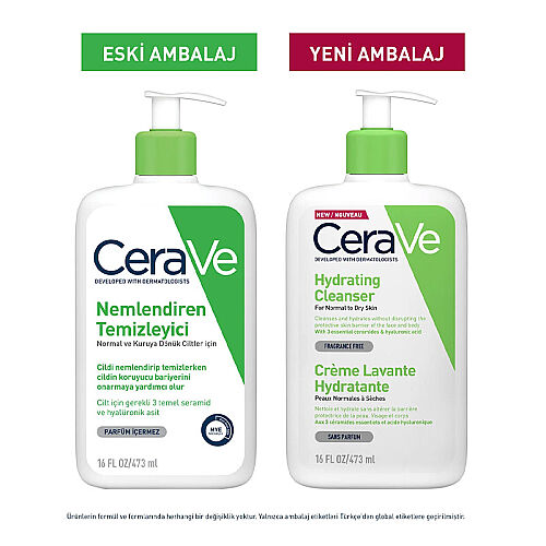 CeraVe Normal Ve Kuru Ciltler İçin Nemlendiren Temizleyici 473 ml - Cerave (1)