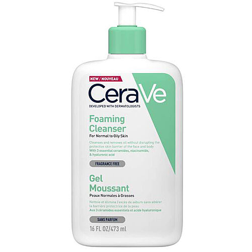 CeraVe Normal Ve Yağlı Ciltler İçin Köpüren Temizleyici 473 ml - Cerave