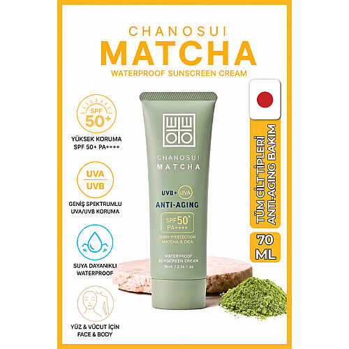 ChaNoSui Yaşlanma Karşıtı Matcha Özlü Güneş Kremi SPF50+ 70 ml - ChaNoSui (1)