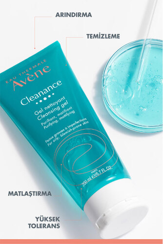 Cleanance Yağlı ve Düzensiz Ciltler için Matlaştırıcı Etkili Temizleme Jeli 200 ml - 4