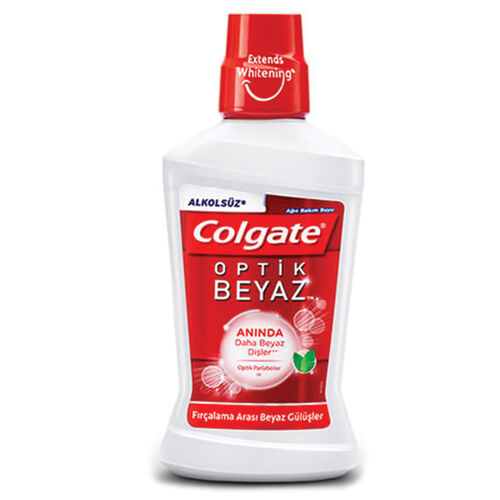 Colgate Alkolsüz Optik Beyaz Ağız Bakım Suyu 250 ml - Colgate