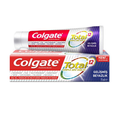 Colgate Total Gelişmiş Beyazlık Diş Macunu 75 ml - Colgate