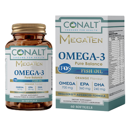 Conalt MegaTen Omega-3 Pure Wave Takviye Edici Gıda 60 Yumuşak Kapsül - 1