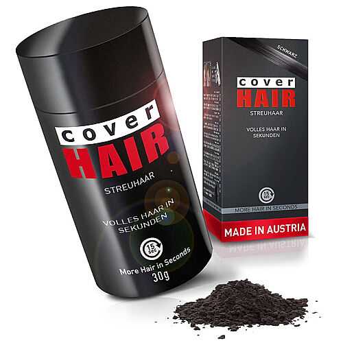 Cover Hair Saç Fiberi Toz - Siyah 30gr - Cover Hair
