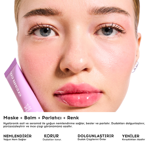 Cream Co. 3in1 Lip Balm 10 ml - Bubblegum (Promosyon Ürünü) - 4