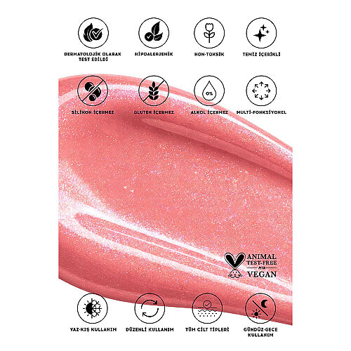 Cream Co 3in1 Lip Balm 10 ml - Shimmer Sugar Plum - 8