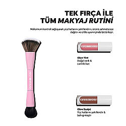 Cream Co. Dual-Ended Makeup Brush - 6