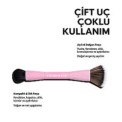 Cream Co. Dual-Ended Makeup Brush - 3