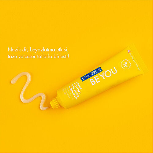 Curaprox Be You Beyazlatıcı Greyfurt-Bergamot Diş Macunu - Yellow 60 ml - 5