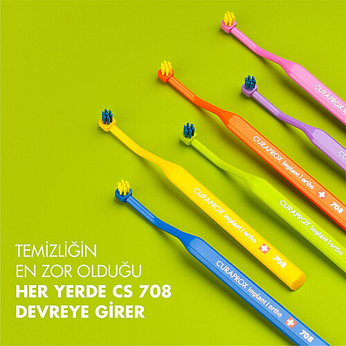 Curaprox CS 708 Implant Tek Demet Diş Fırçası - 3