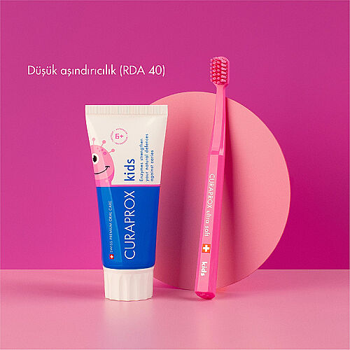 Curaprox Enzycal Kids Karpuz Diş Macunu +6 Yaş 60 ml - 7