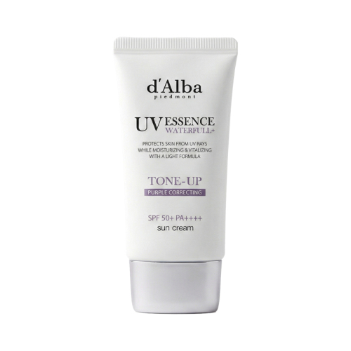 Dalba Waterful UV Essence Tone Up Sun Cream SPF50+ PA++++ 50 ml - Purple Correcting - Dalba