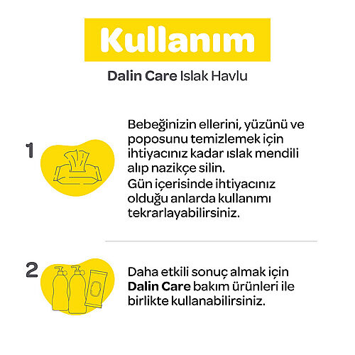 Dalin Care Islak Havlu 60 Adet - 4