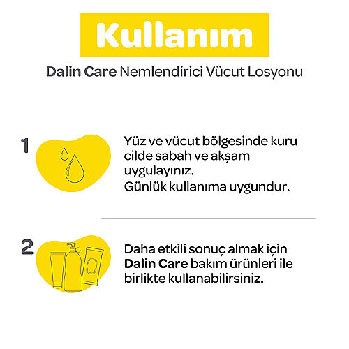 Dalin Care Nemlendirici ve Besleyici Bakım Losyonu 500 ml - 4