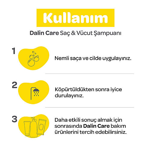 Dalin Care Saç ve Vücut Şampuanı 200 ml - 4