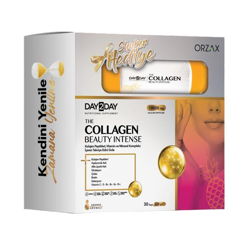 Day2Day - Day2day The Collagen Beauty Ananas Aromalı 30 Saşe Shaker Hediyeli