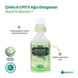 Dentiste Çinko ve CPCli Ağız Gargarası 200 ml - 3