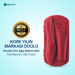 Dentiste Pocket Pro Seyahat Ağız Bakım Seti Kırmızı - 2