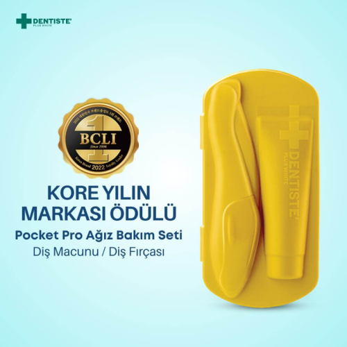 Dentiste Pocket Pro Seyahat Ağız Bakım Seti Sarı - Dentiste (1)