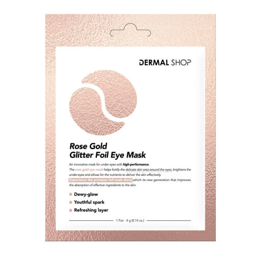 Dermal Rose Gold Glitter Foil Eye Mask 4 gr - 1 adet - 1