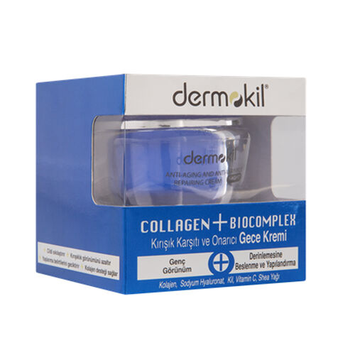 Dermokil Collagen + Biocomplex Yaşlanma Karşıtı Gece Bakım Kremi 50 ml - 1