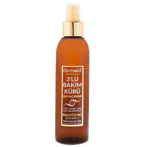 Dermokil Natural Hair 3lü Bakım Kürü Sıvı Saç Kremi 200 ml - Diğer