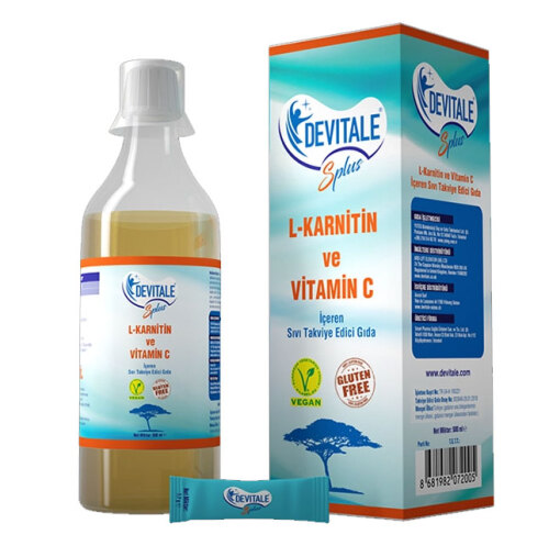 Devitale S Plus L-Karnitin ve Vitamin C İçeren Sıvı Takviye Edici Gıda 500 ml - 1