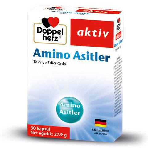 Doppel Herz Aktiv Amino Asitler 30 Kapsül - 1