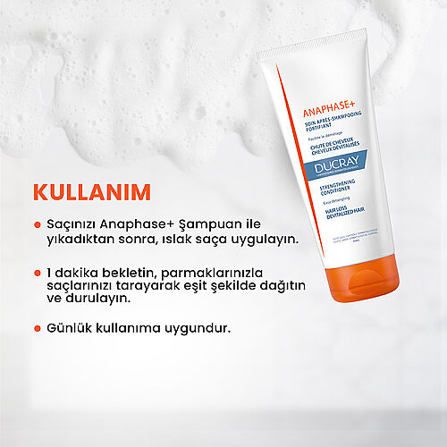 Ducray Anaphase Saç Dökülmesine Karşı Saç Kremi Yoğunlaştırıcı ve Güçlendirici Saç Bakımı 200 ml - 4
