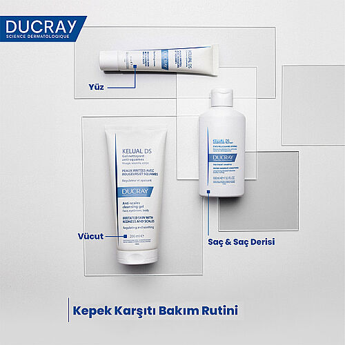 Ducray Kelual DS İnatçı Kepek Karşıtı Şampuan Hassas Saç Derisi için 100 ml - 4